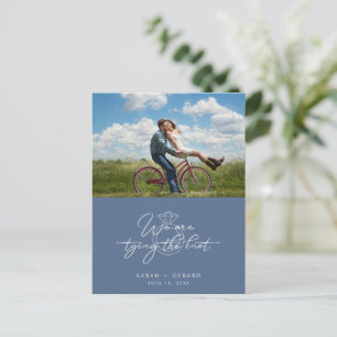 Carte Postale Faire-part Attacher le budget du Mariage photo Knot Enregistr