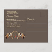 Carte Postale Faire-part Attrape-Rêves  Sauvegarder les Dates (Dos)