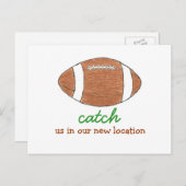 Carte Postale Faire-part "Attrapez-nous dans notre nouvel emplacement" chan (Devant / Derrière)