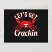 Carte Postale Faire-part Attrapons le crackin Crabbing Crab Crab Lobster (Devant)