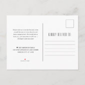 Carte Postale Faire-part Austin Skyline Moderne Deco | Changement d'adresse (Dos)