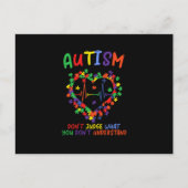 Carte Postale Faire-part Autism dont Judge What You Dont Understand (Devant)