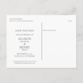 Carte Postale Faire-part Automne Changer la date Enregistrer la date Annonc (Dos)