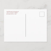 Carte Postale Faire-part Automne Moderne Automne Thanksgiving Holiday Movin (Dos)