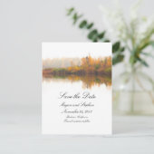Carte Postale Faire-part Automne rustique Enregistrer la date (Debout devant)