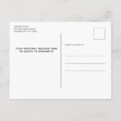 Carte Postale Faire-part Autumn Highland Cow New Address We've Moved Moving (Dos)