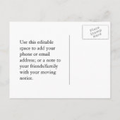 Carte Postale Faire-part Avis de déménagement, Camion rouge (Dos)