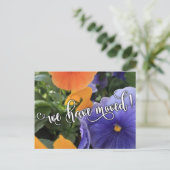 Carte Postale Faire-part Avis de déménagement "Nous avons déménagé" Photo d (Debout devant)