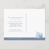 Carte Postale Faire-part Avis préalable de déménagement escargot maison dém (Dos)