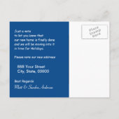 Carte Postale Faire-part B Nous avons déplacé House Map Remplacer par votre (Dos)