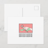 Carte Postale Faire-part Baby Be My Valentine (Devant / Derrière)