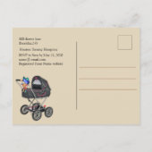 Carte Postale Faire-part Baby shower Polka-Dot (Dos)