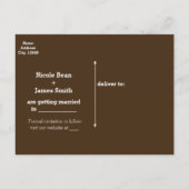 Carte Postale Faire-part Baby's Breath Floral dans un pot Mason rustique & (Dos)