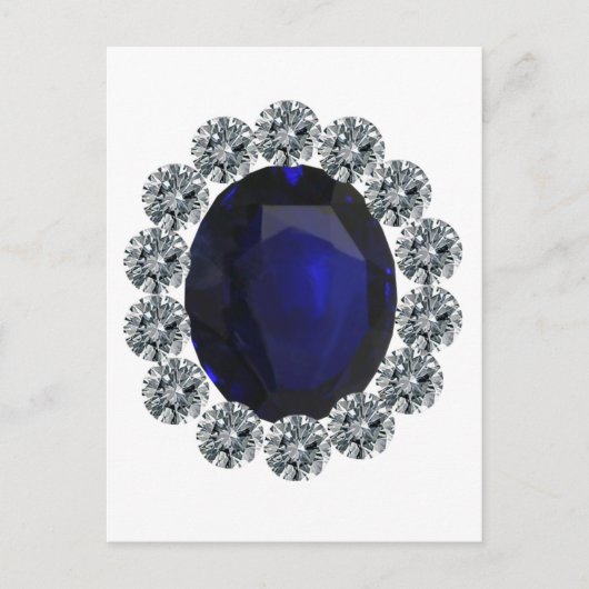 Carte Postale Faire-part Bague de fiançailles de Madame Diana (Devant)