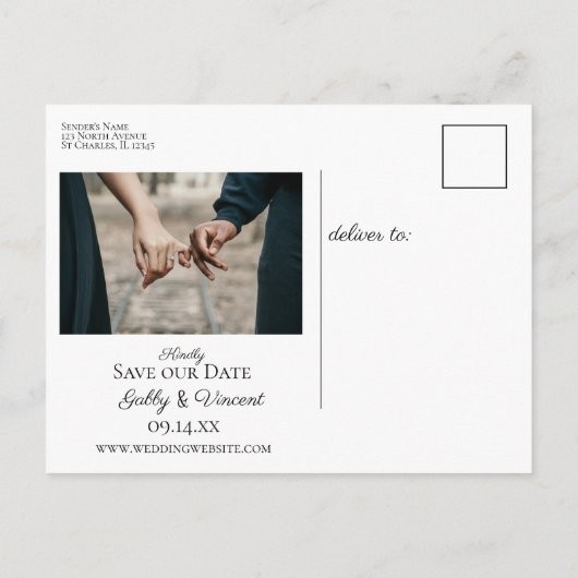 Carte Postale Faire-part Bague de fiançailles en diamant ovale Rose blanche (Dos)