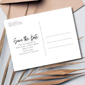 Carte Postale Faire-part Baisers Salés Mariage sur la Plage, Réservez la Da