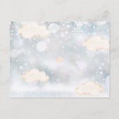 Carte Postale Faire-part Ballons d'ours Merci hiver photo bébé naissance (Dos)