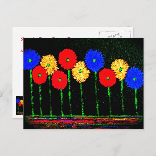 Carte Postale Faire-part Ballons et fleurs Sweet sixteen Enregistrer la dat (Devant / Derrière)