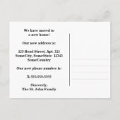 Carte Postale Faire-part Bandes brun foncé et brun plus clair de style rust (Dos)