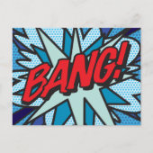 Carte Postale Faire-part BANG Votre Bulle de Texte Message Fun Rétro (Devant)