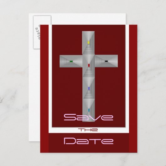 Carte Postale Faire-part Baptême (Devant / Derrière)