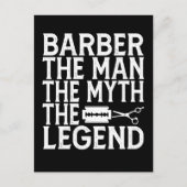 Carte Postale Faire-part Barbier The Man 2024 (Devant)