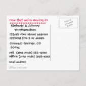 Carte Postale Faire-part Baril des singes Amusants Déplacement Changement (Dos)