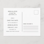 Carte Postale Faire-part Barn Wood Rustic Fall Leaves Mariage enregistrer l (Dos)