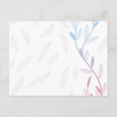 Carte Postale Faire-part Beau cadre fleuri (Dos)