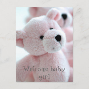 Carte Postale Faire-part Bébé ours