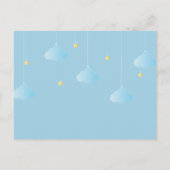 Carte Postale Faire-part Bébé Photo Bleu Twinkle Twinkle Boy Birth (Dos)