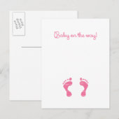 Carte Postale Faire-part BÉBÉ SUR LE CHEMIN.png (Devant / Derrière)