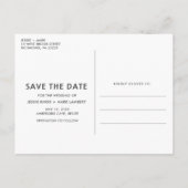 Carte Postale Faire-part Belize Destination Wedding Enregistrer la date (Dos)