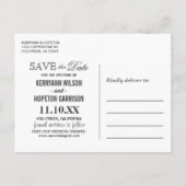 Carte Postale Faire-part Belle Parties scintillant Blanche - Enregistrer La (Dos)
