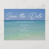 Carte Postale Faire-part Belle plage Horizon Photographie Enregistrer la da (Devant)