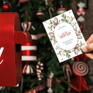 Carte postale Faire-part Berry d'hiver