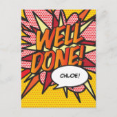 Carte Postale Faire-part BIEN FAIT Bande dessinée rétro Fun Pop Art (Devant)