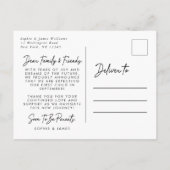 Carte Postale Faire-part Bientôt la grossesse photo (Dos)