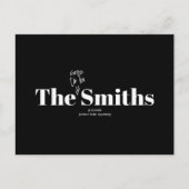 Carte Postale Faire-part Bientôt les Smiths Photo Enregistrer la date (Devant)