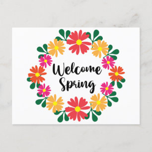 Carte Postale Faire-part Bienvenue Spring Post Care