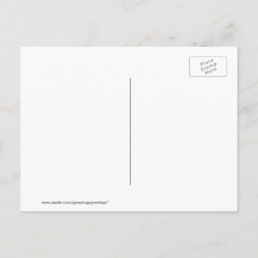 Carte Postale Faire-part Billet de réunion de famille amusant pour réserver (Dos)