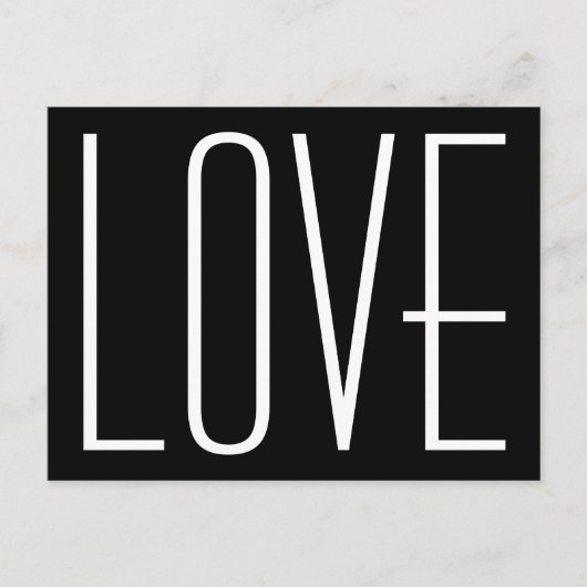 Carte Postale Faire-part Black and White Love Enregistrer la date (Devant)