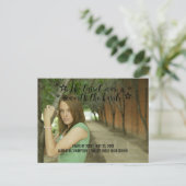 Carte Postale Faire-part Black Tassel Worth Hassle Photo Graduation (Debout devant)