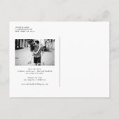 Carte Postale Faire-part Black Whimsical Script Photo Save the Date (Dos)