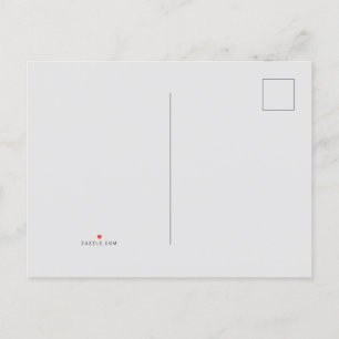 Carte Postale Faire-part Blanc #FFFFF, Aqua Haze