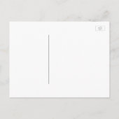 Carte Postale Faire-part Blanc Floral Citrouille Rustic Fall Sauvez la date (Dos)