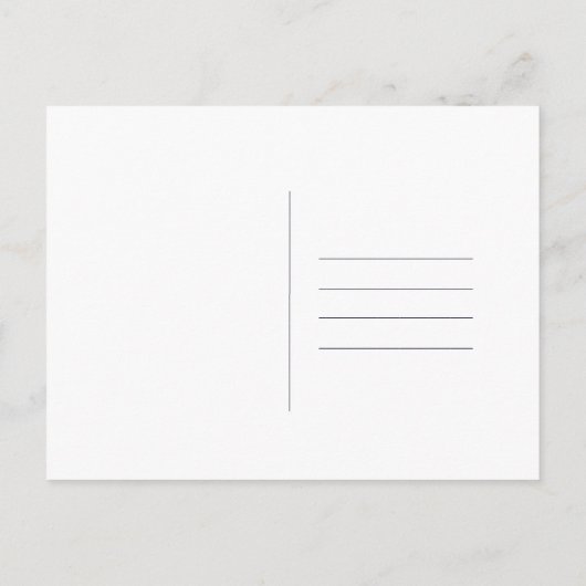 Carte Postale Faire-part Bleu de minuit minimal sauvegarde de la date (Dos)