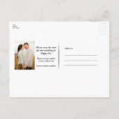 Carte Postale Faire-part Bleu et argenté Céleste Caprice Stellaire (Dos)