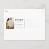 Carte Postale Faire-part Bleu et argenté étoile Whimsical Celestin (Dos)