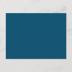 Carte Postale Faire-part Bleu océan #00486B, Vert scarabée